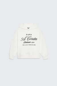50TH ANNIVERSARY EMBROIDERED TEXT HOODIE