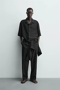 BOXY FIT TEXTURED SHIRT