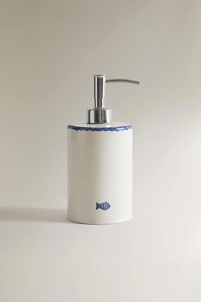 CERAMIC FISH SOAP DISPENSER