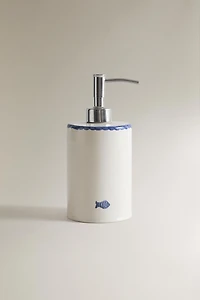 CERAMIC FISH SOAP DISPENSER