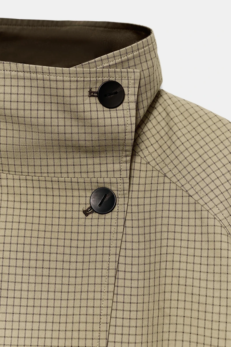 VESTE RÉVERSIBLE À CARREAUX ZW COLLECTION