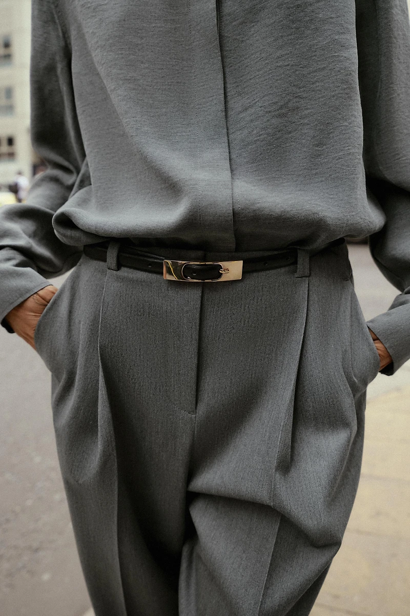 BELTED PANTS