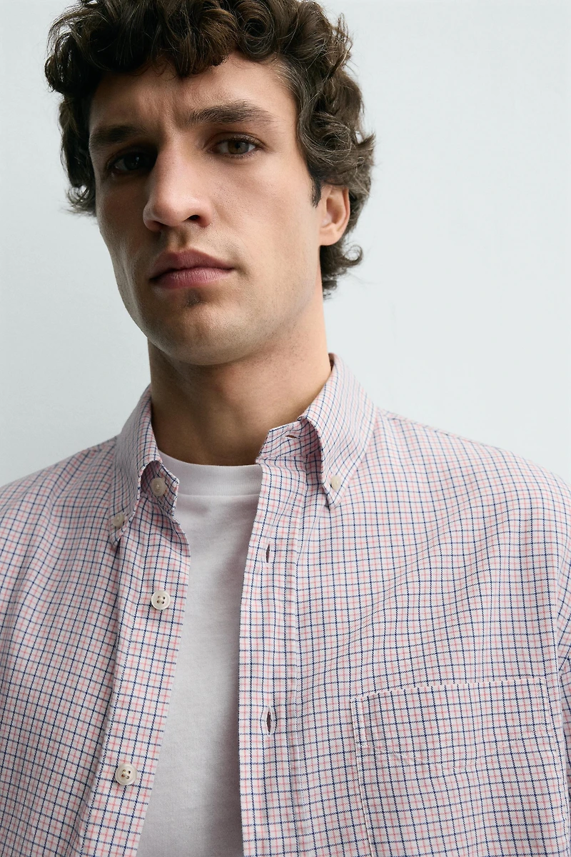 CHEMISE À CARREAUX AVEC POCHE