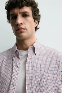 CHEMISE À CARREAUX AVEC POCHE