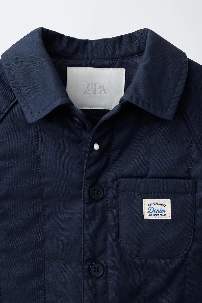 QUILTED LABEL JACKET