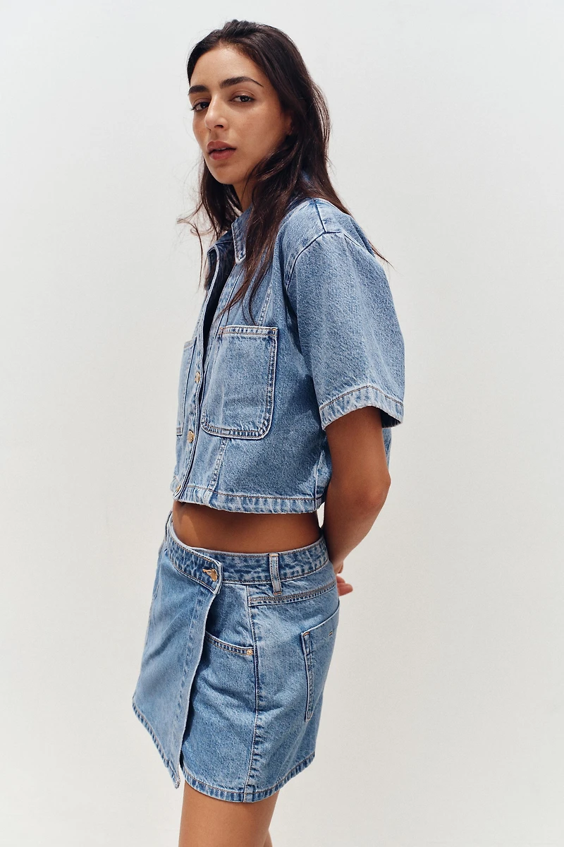 Z1975 DENIM CROSSOVER SKORT