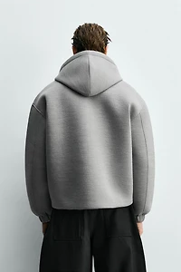 COMPACT BOXY FIT ZIP SWEATSHIRT
