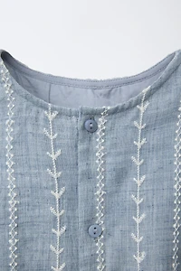 EMBROIDERED ROMPER