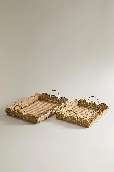 RATTAN WAVE TRAY