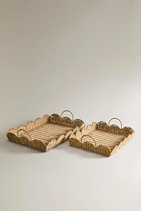 RATTAN WAVE TRAY