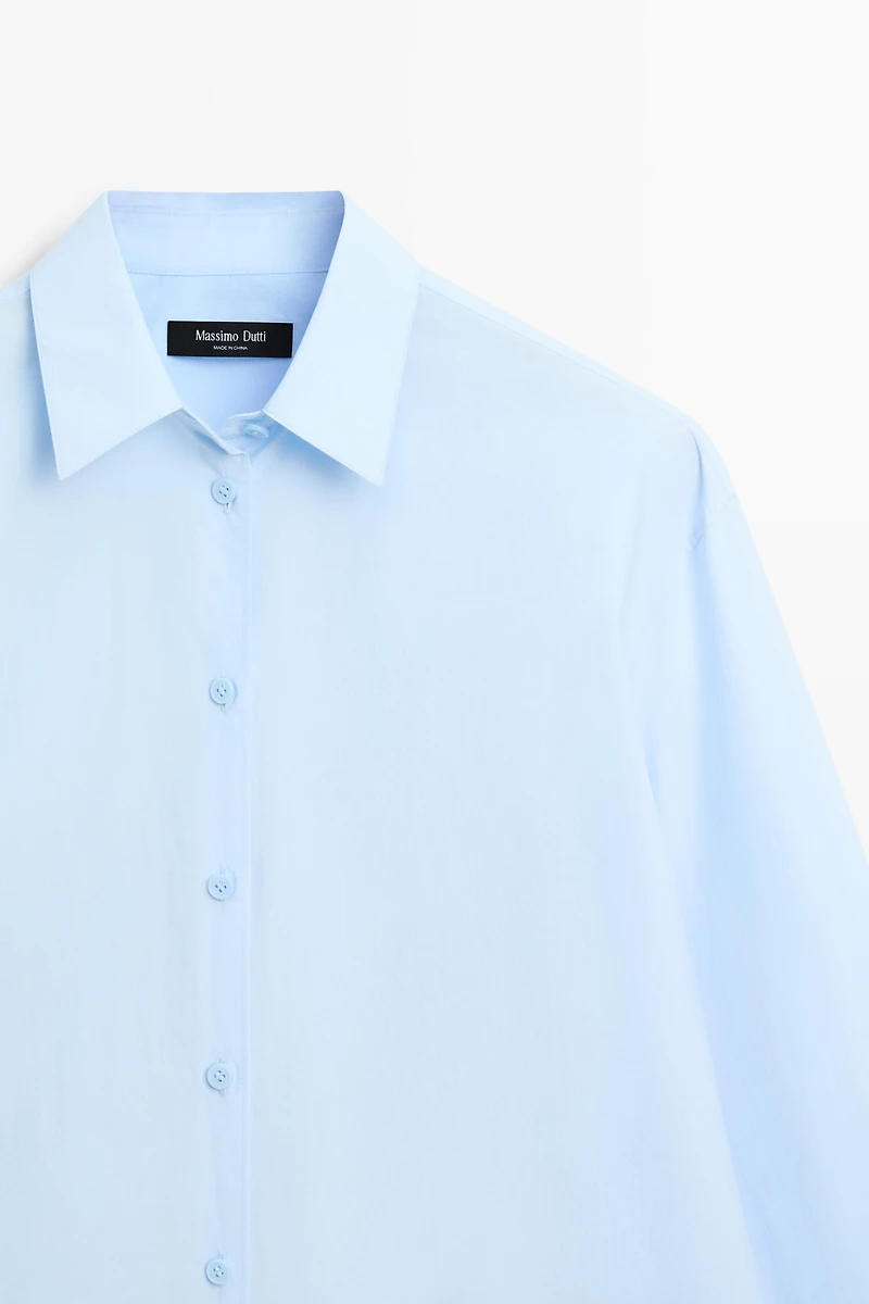 100% cotton poplin shirt