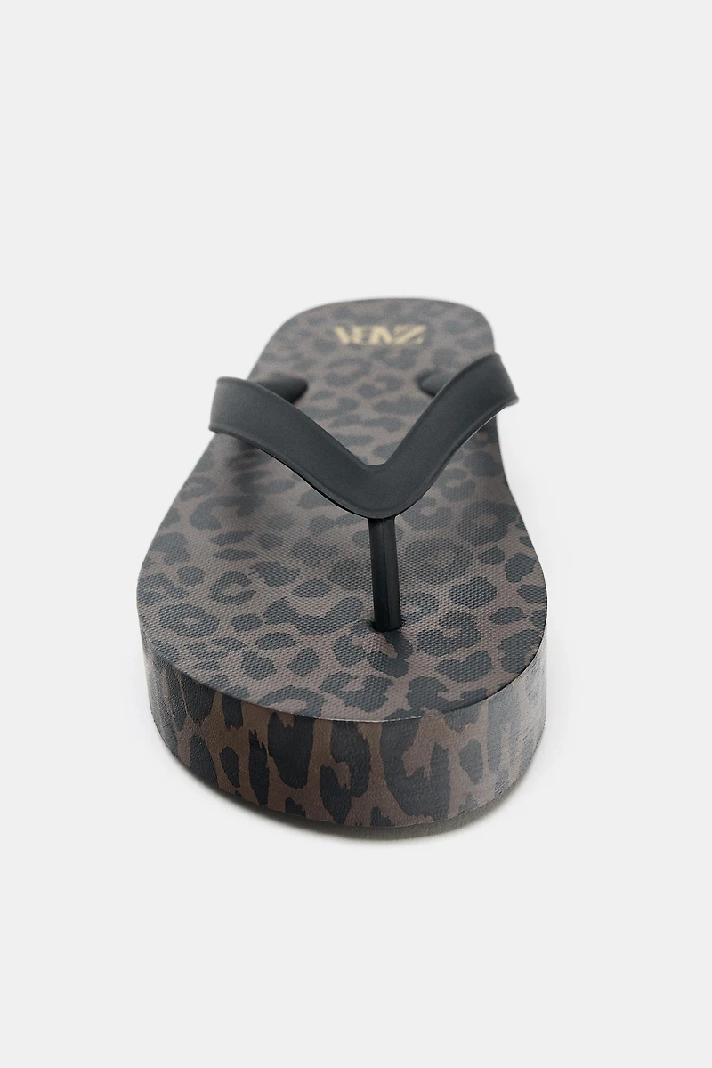 ANIMAL PRINT SANDALS