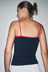 CONTRAST TANK TOP
