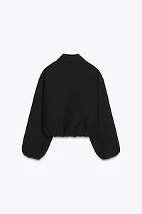 ZIP-UP GATHERED JACKET