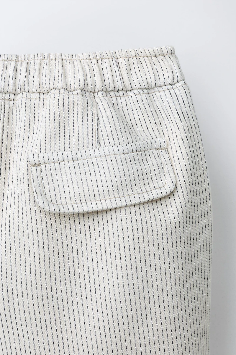 STRIPED BAGGY PANTS