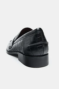 EMBOSSED PENNY LOAFERS