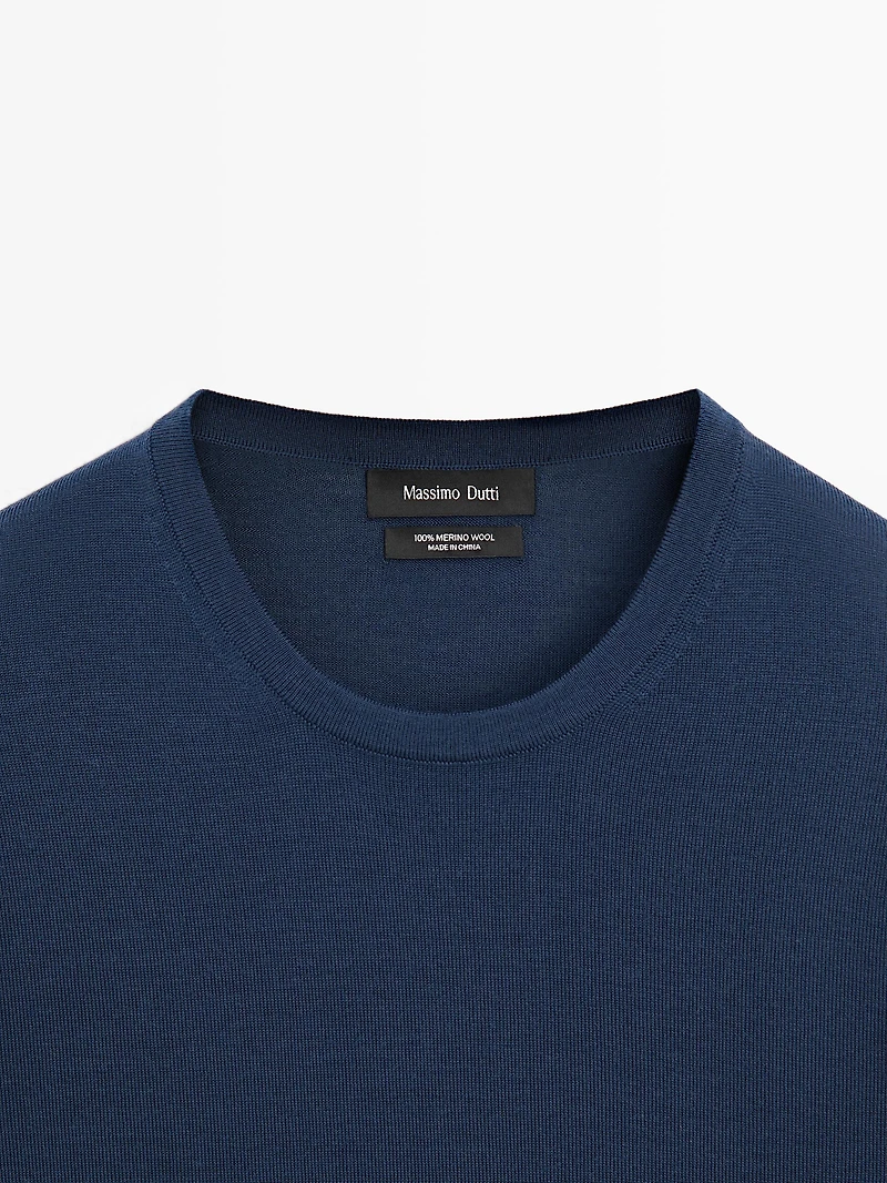 Merino wool knit sweater