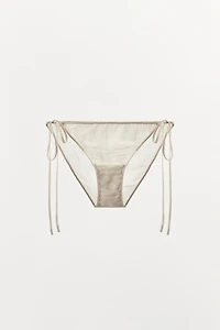 100% SILK PANTIES WITH TIES