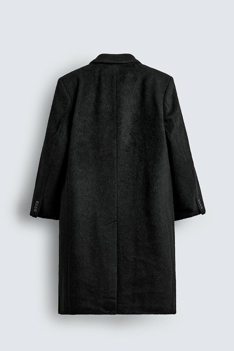 DOUBLE-BREASTED WOOL COAT