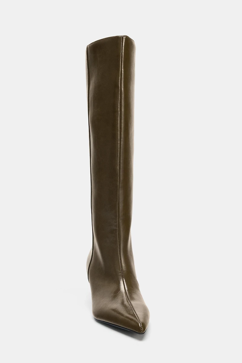 KITTEN HEEL BOOTS
