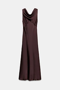 ZW COLLECTION SATIN EFFECT MIDI DRESS