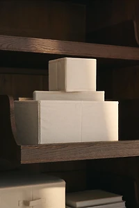 FOLDABLE COTTON STORAGE BOX