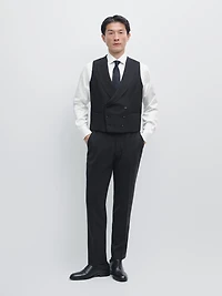 Cool wool blend suit trousers