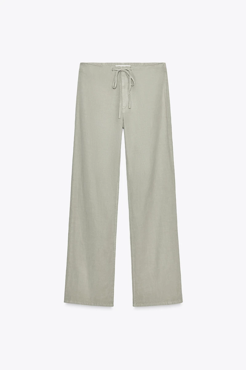 STRAIGHT PAJAMA PANTS