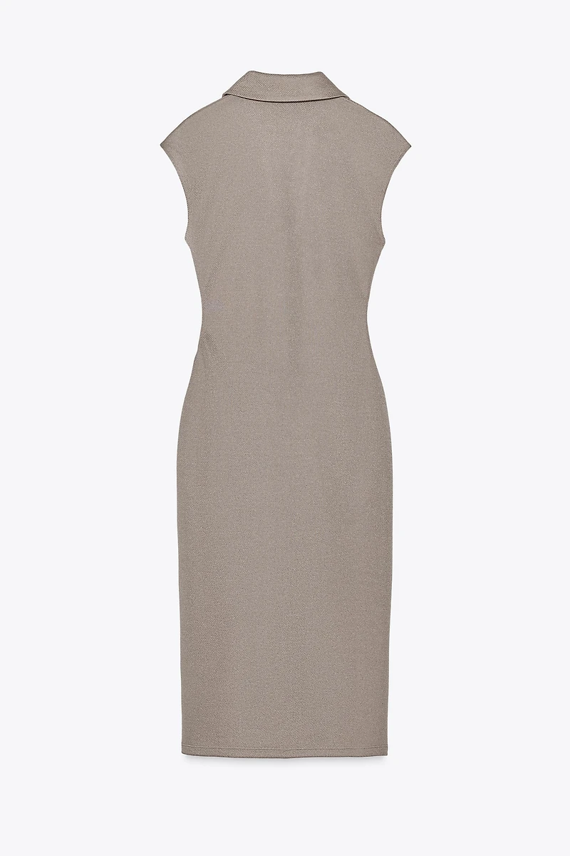 PIQUÉ SHIRT DRESS