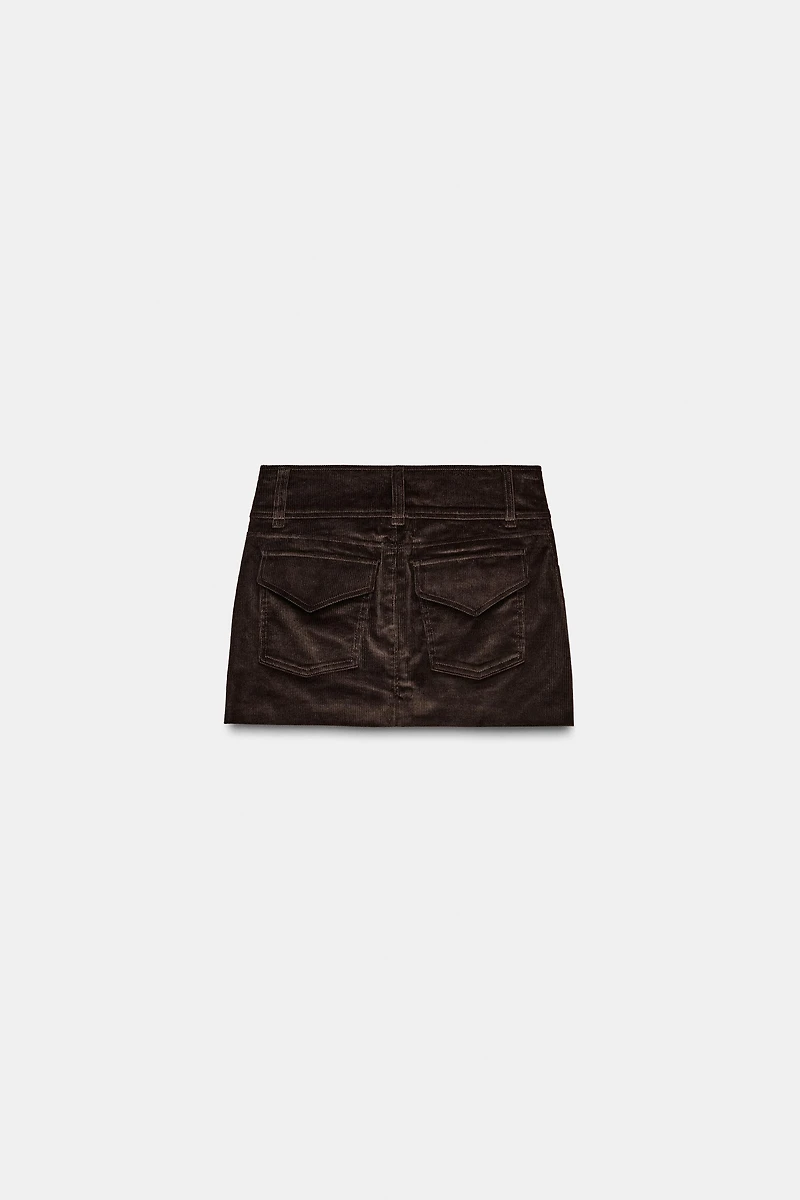 CORDUROY MINI SKIRT