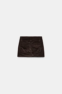CORDUROY MINI SKIRT