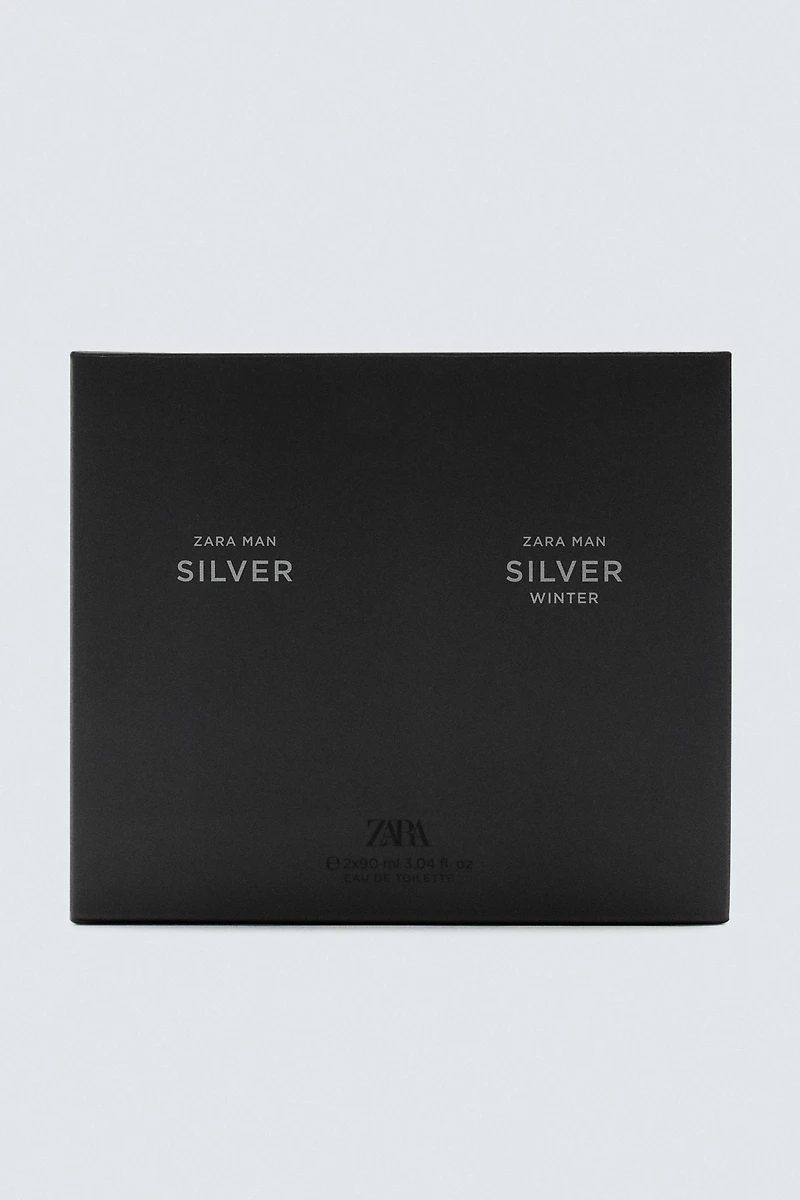 SILVER + SILVER WINTER EDT 2 X 90 ML (3.04 FL. OZ).