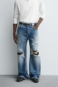 RIPPED RELAXED FIT JEANS
