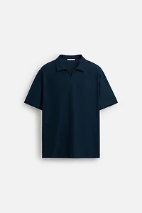 TEXTURED POLO SHIRT