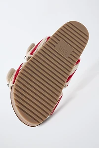 CROCHETED BUCKLE SANDALS
