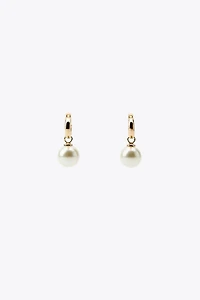PEARL HOOP EARRINGS
