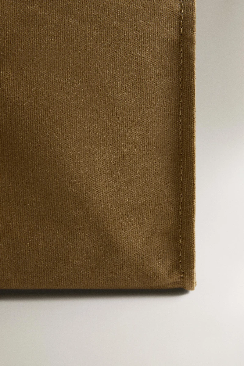 WAXED COTTON AND LEATHER COOLER