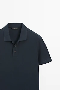 Piqué 100% cotton polo shirt