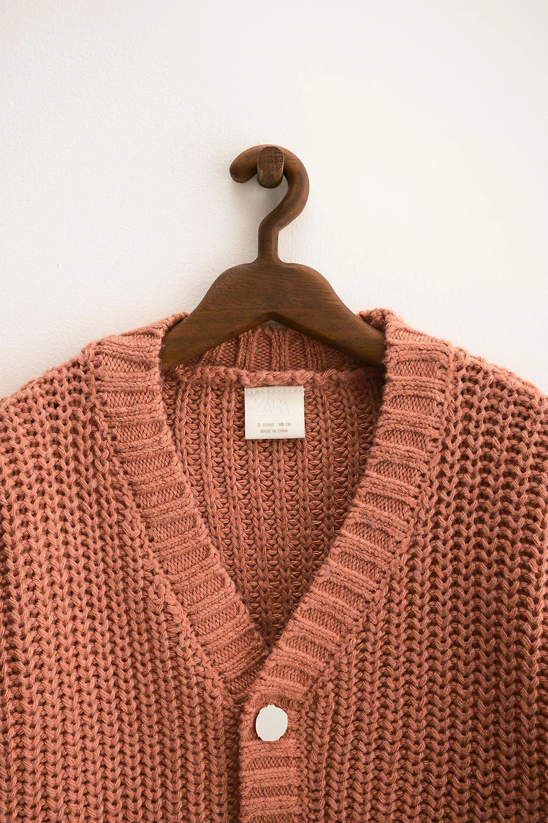 ZARA TIMELESS - GILET GROSSE MAILLE
