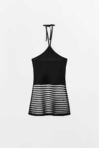 COMBINATION HALTER KNIT TOP