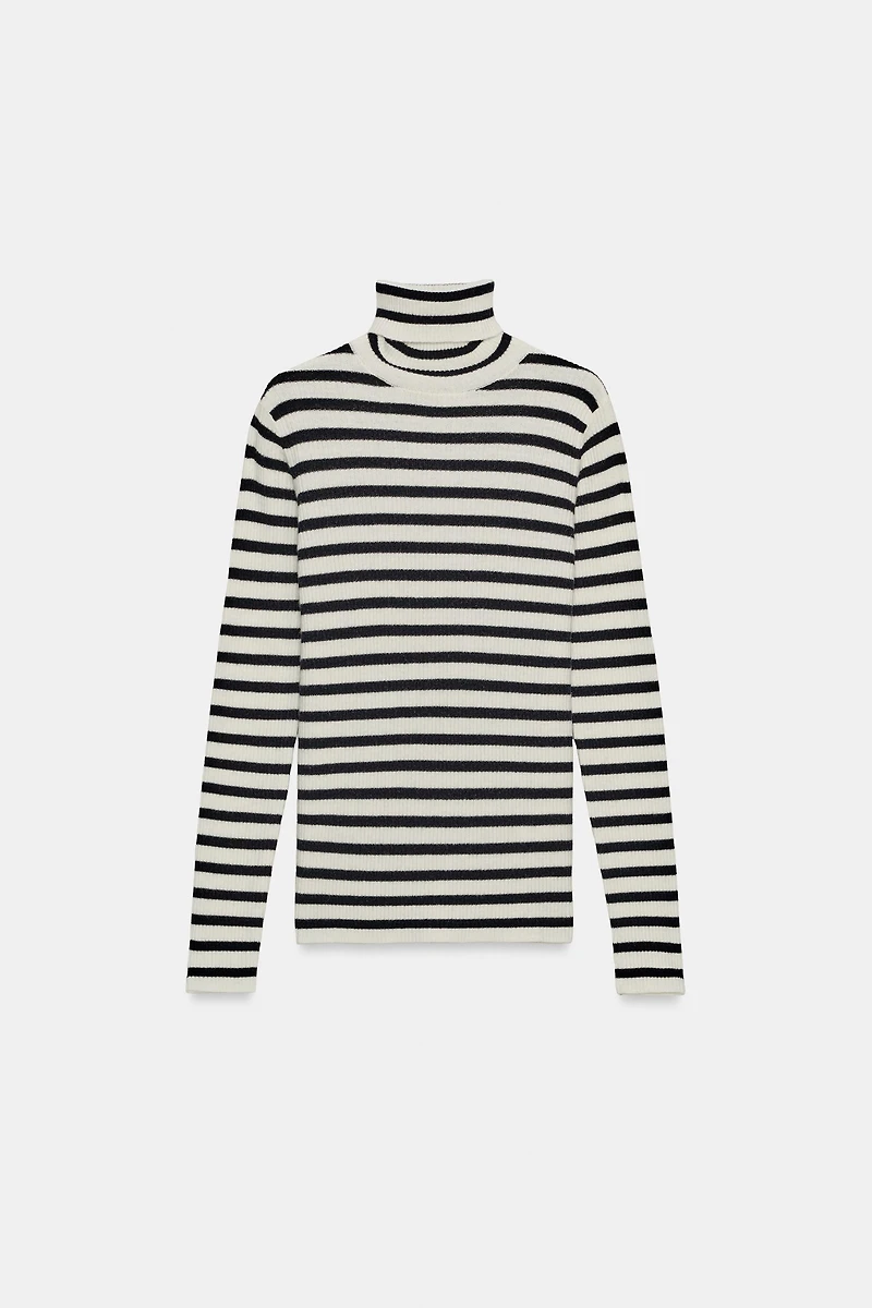 EXTRA SOFT STRIPED KNIT SWEATER