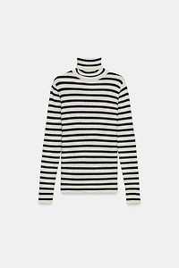EXTRA SOFT STRIPED KNIT SWEATER