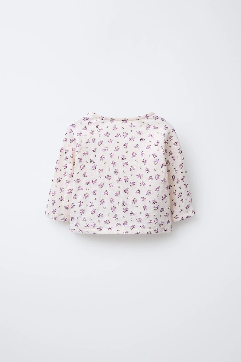 FLORAL KIMONO T-SHIRT