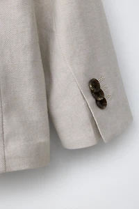 COTTON AND LINEN SUIT JACKET