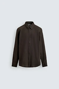 REGULAR FIT 100% LINEN SHIRT
