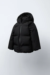 WATER REPELLENT HOODED PUFFER JACKET