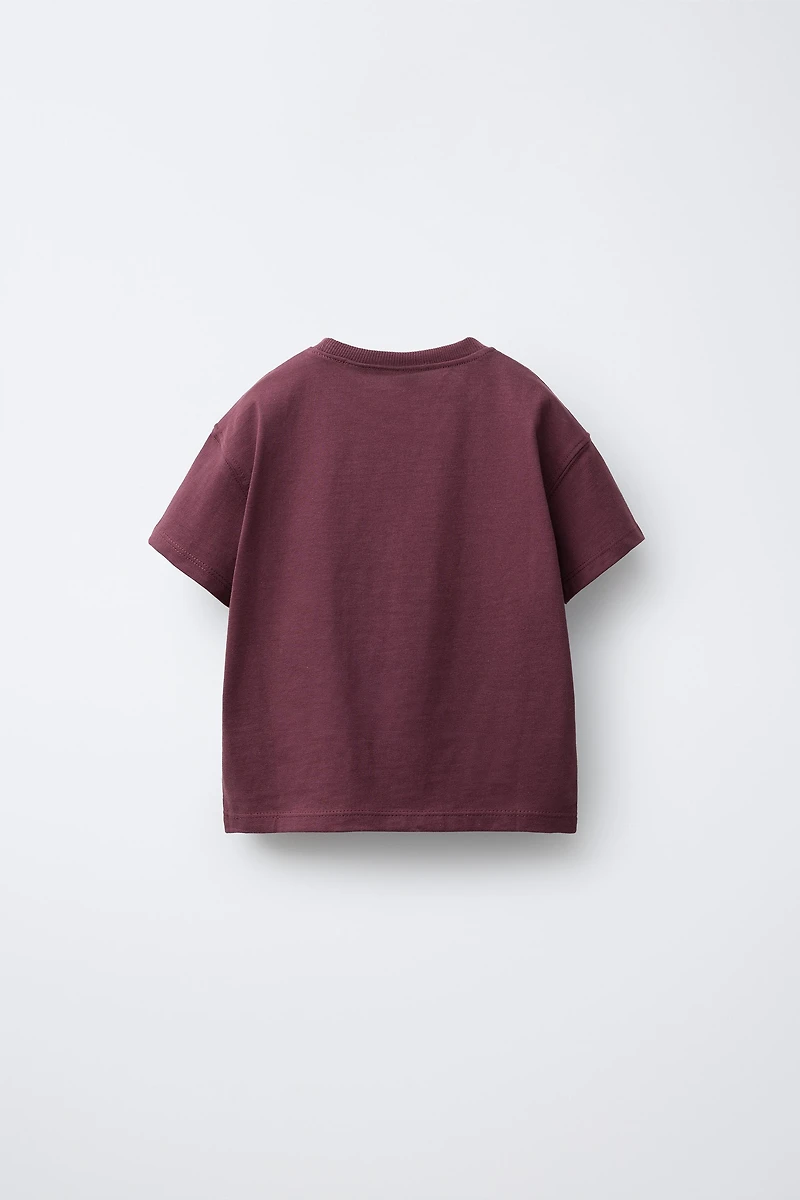 BASIC EMBROIDERED HEART T-SHIRT