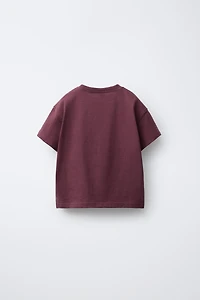 BASIC EMBROIDERED HEART T-SHIRT