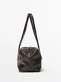 Nappa leather west satchel bag