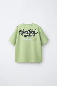 GRAFFITI SHORT SLEEVE SWEATSHIRT